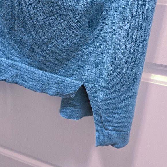 Eileen Fisher Bateau Neck Tunic 'River' Blue Tencel Stretch Size 2X - Picture 4 of 8